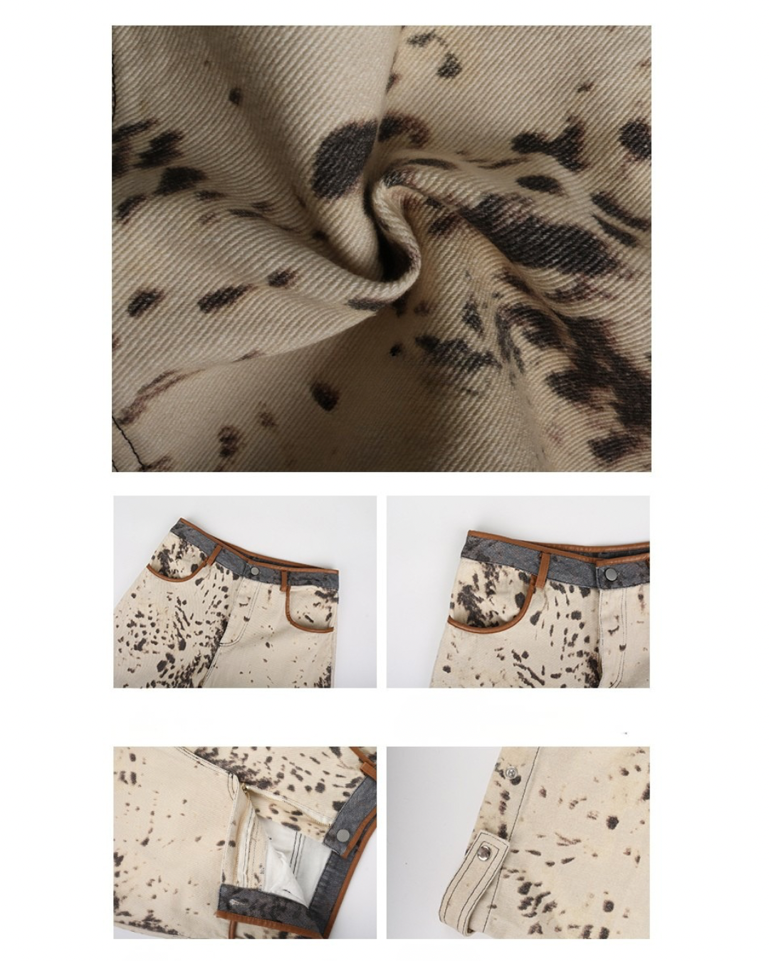 Leopard Straight Loose Pants