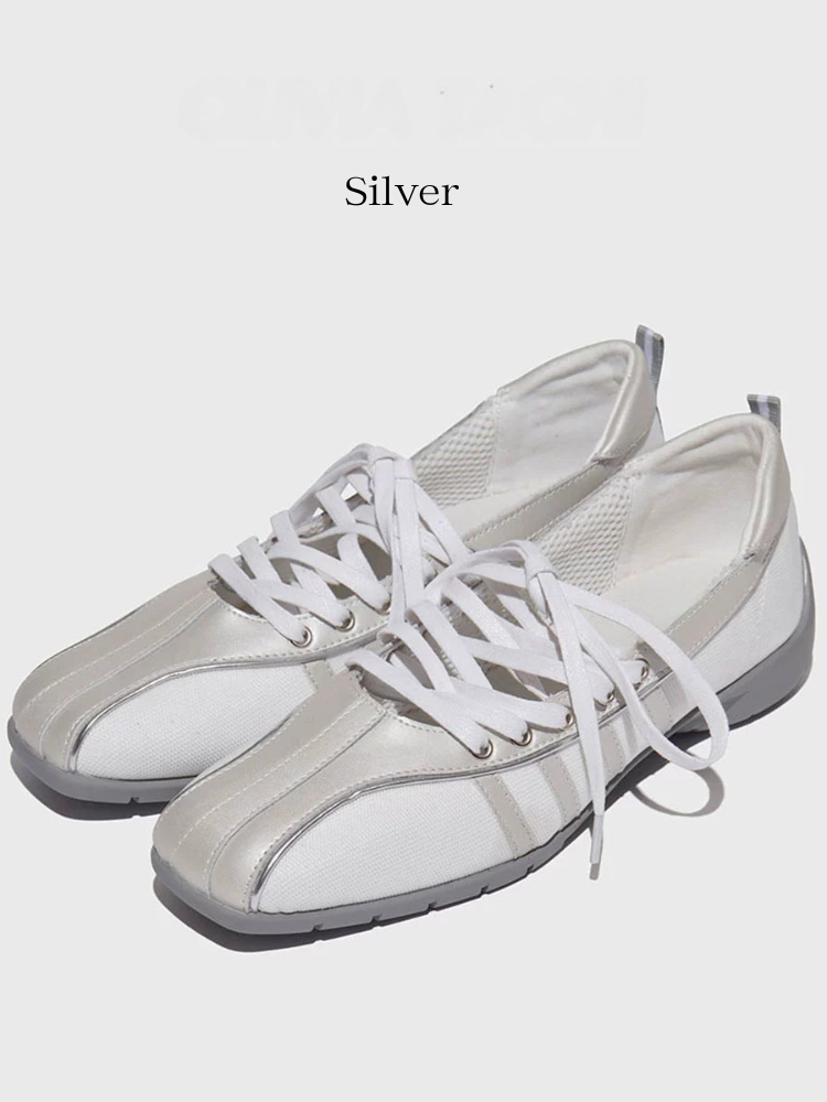 lace-up flats