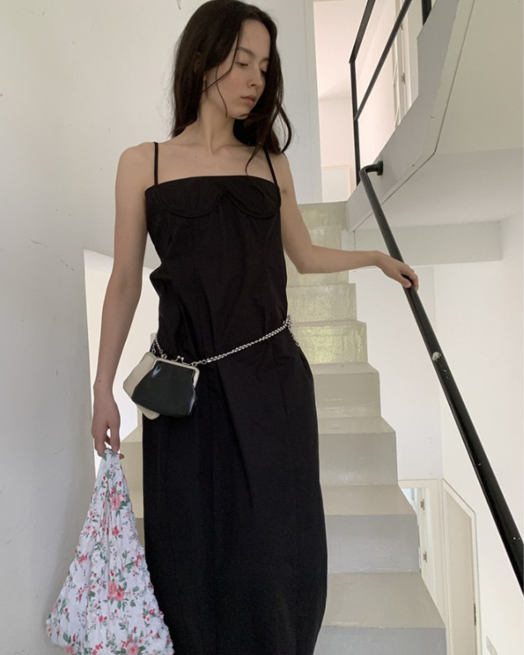 trap Layered Slip Dress