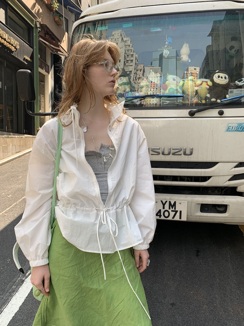 lightweight UV zip hoodie