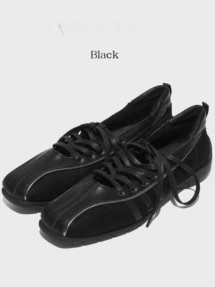 lace-up flats
