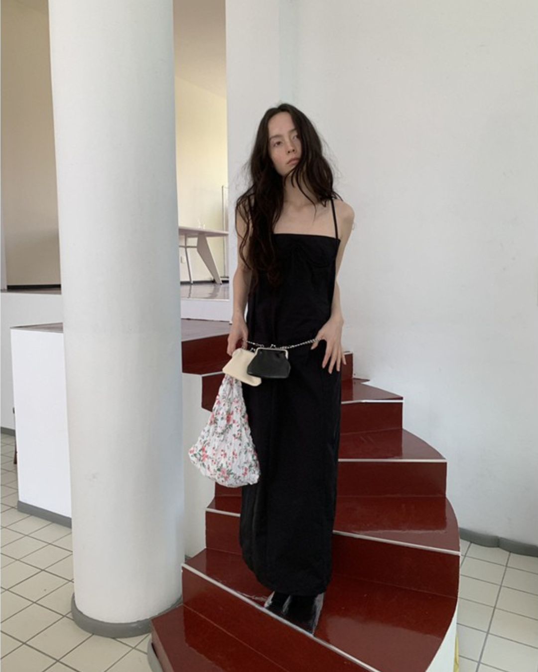 trap Layered Slip Dress