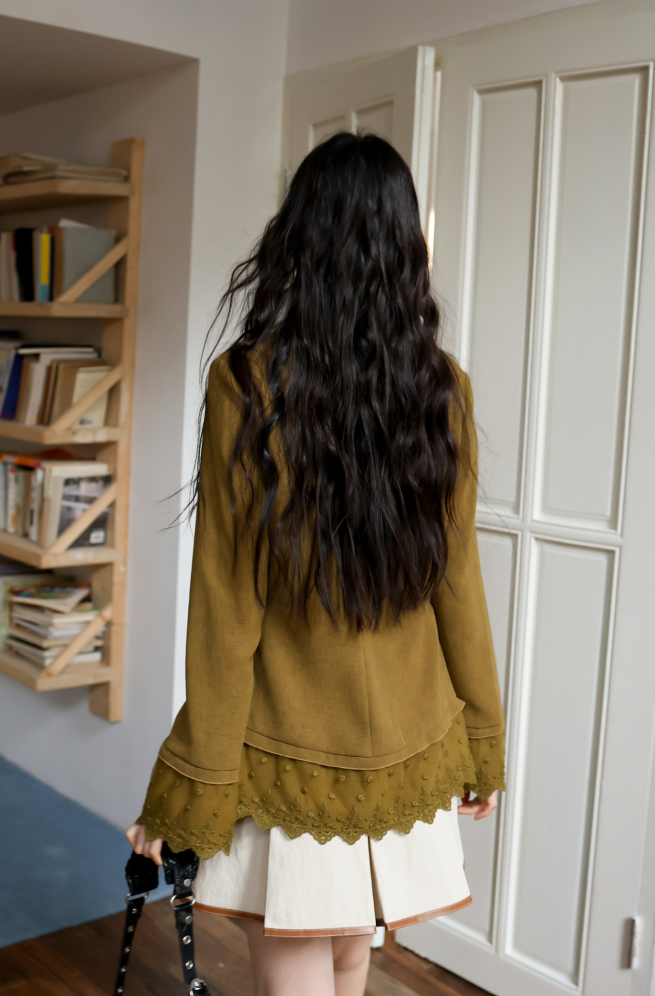 lace button-up shirt