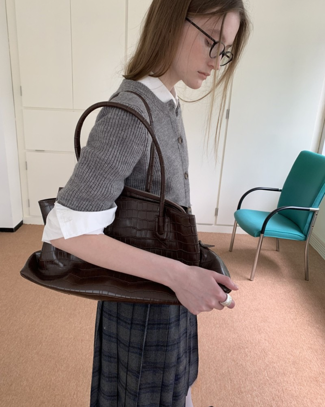 Structured Leather Bag