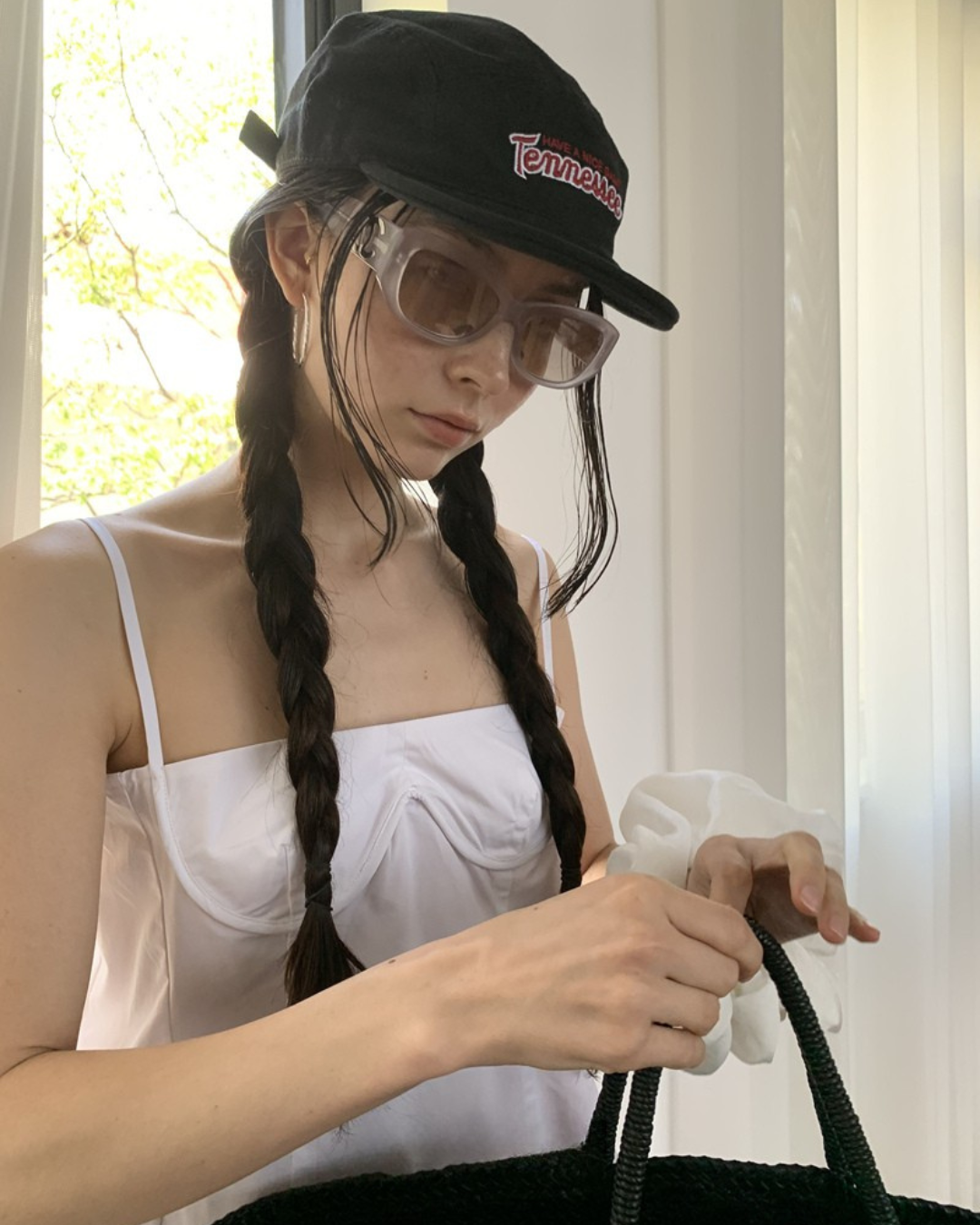 Structured Block Flat Hat