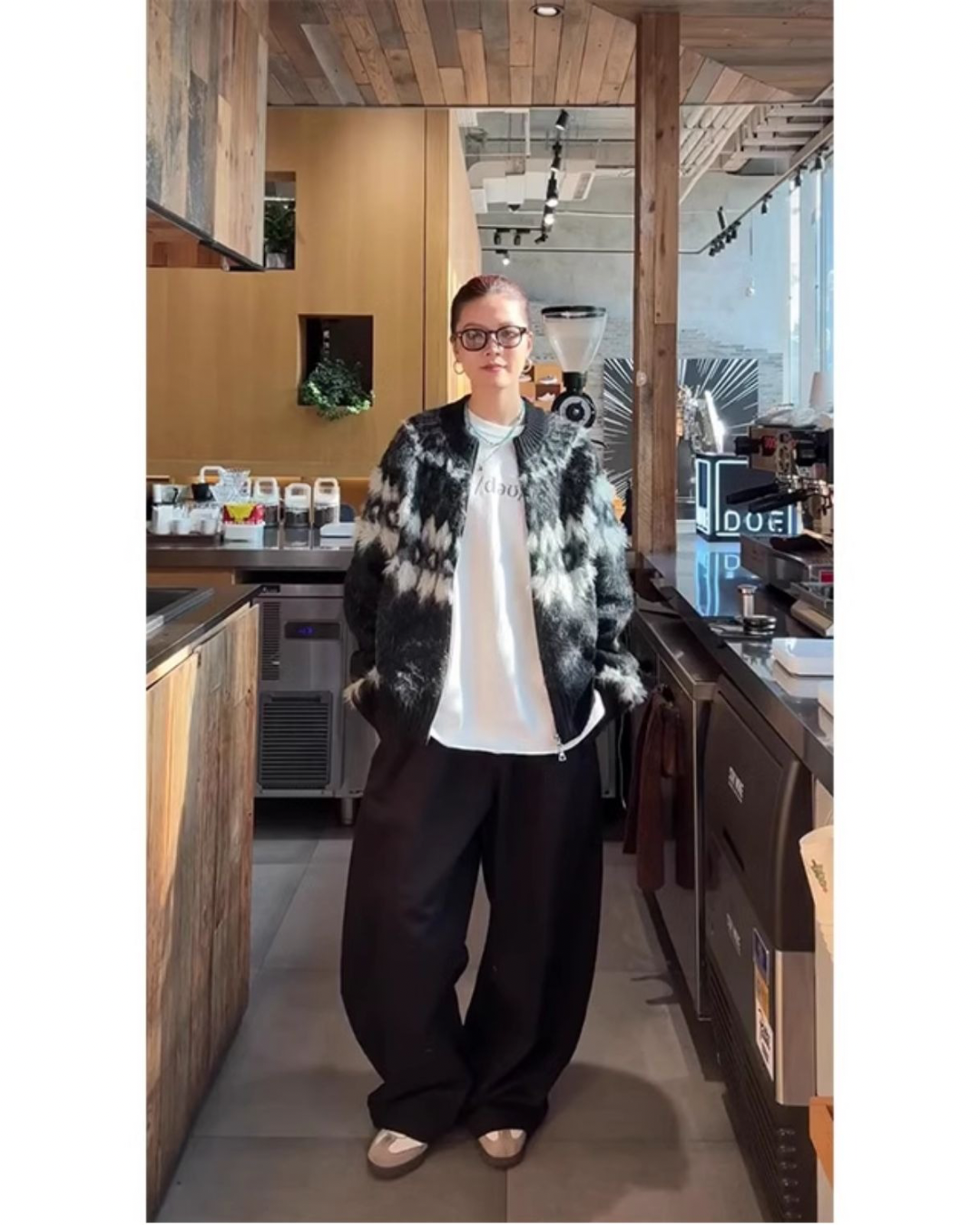 Retro Knit Zip Jacket