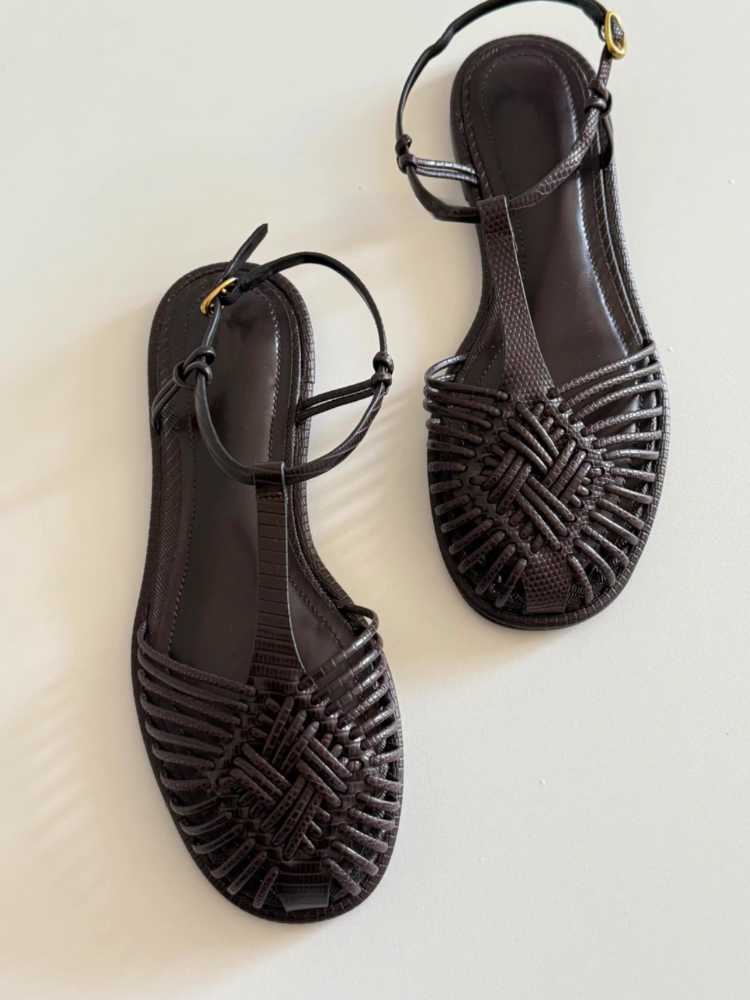 round-toe sandals