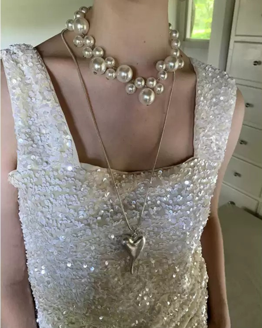 Spliced Pearl Necklace