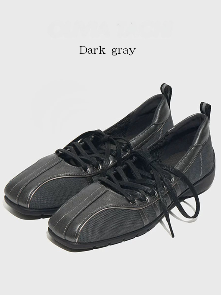 lace-up flats
