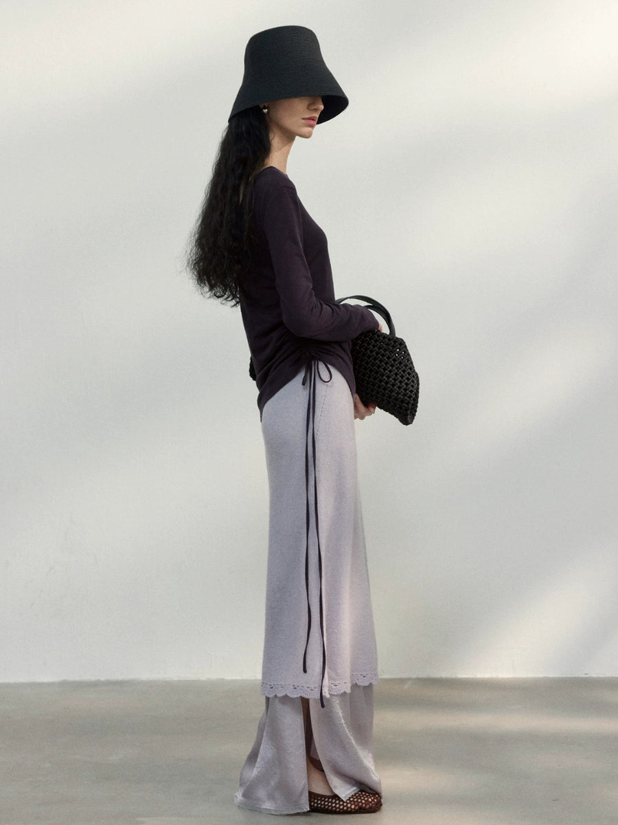 layered wrap skirt