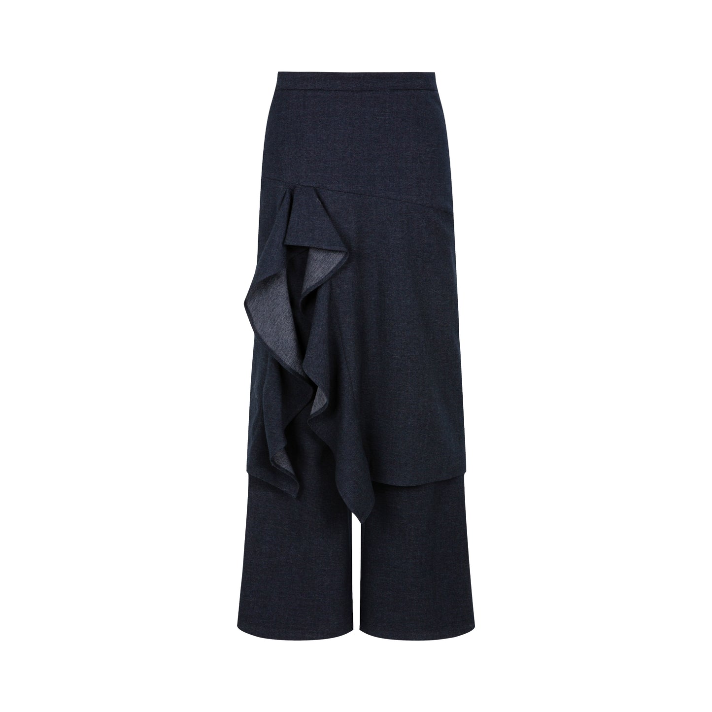Drape Frill Culotte Pants