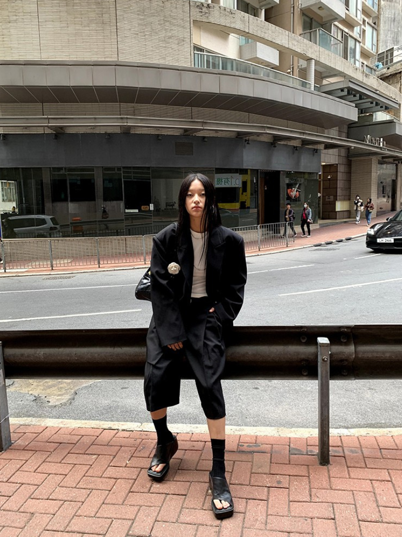 Oversized Modern Jacket and half pants