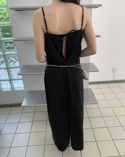 trap Layered Slip Dress