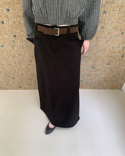 Designer Wool Skirt