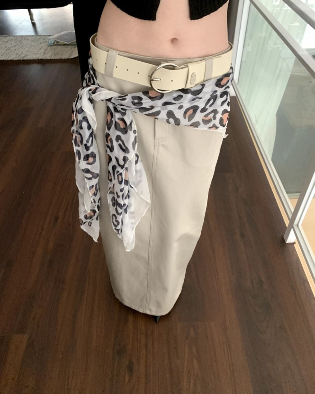 Zip-Up Jacket Long Skirt Set