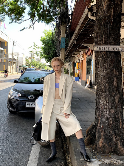Oversized Modern Jacket and half pants