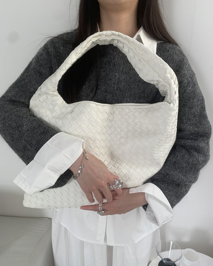 Textured Leather Tote