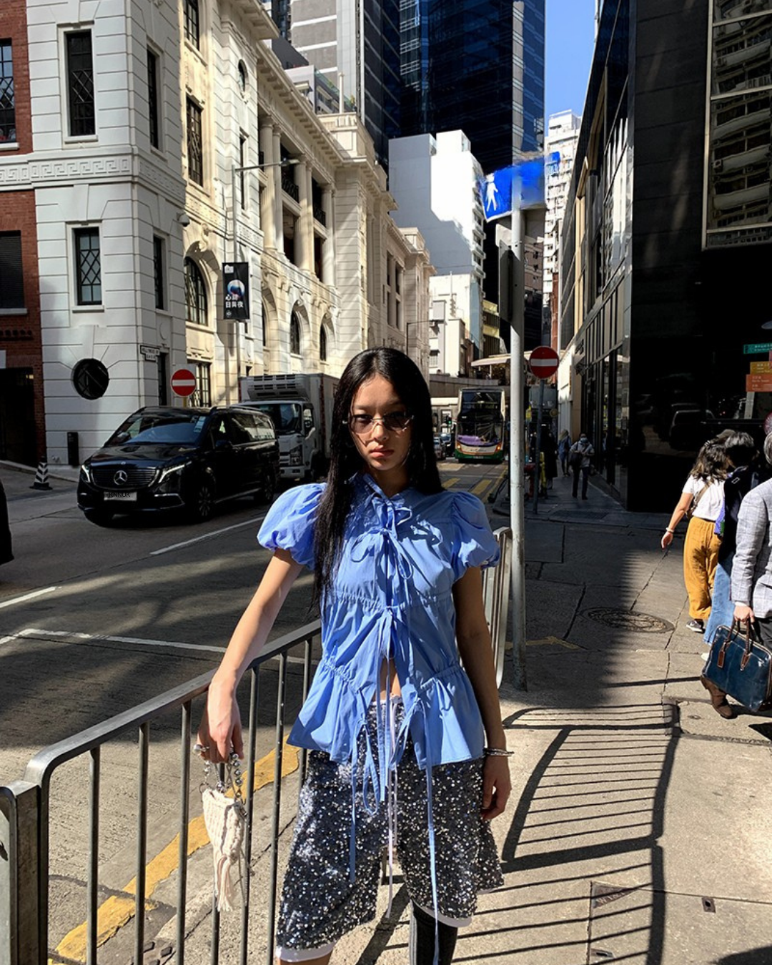 pleated puff shirt