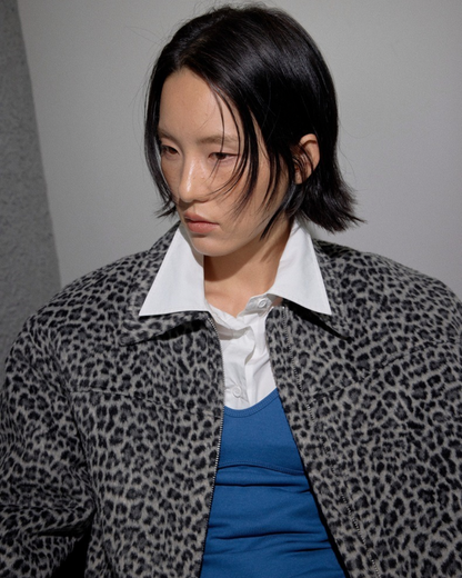 Cotton Leopard Short Jacket