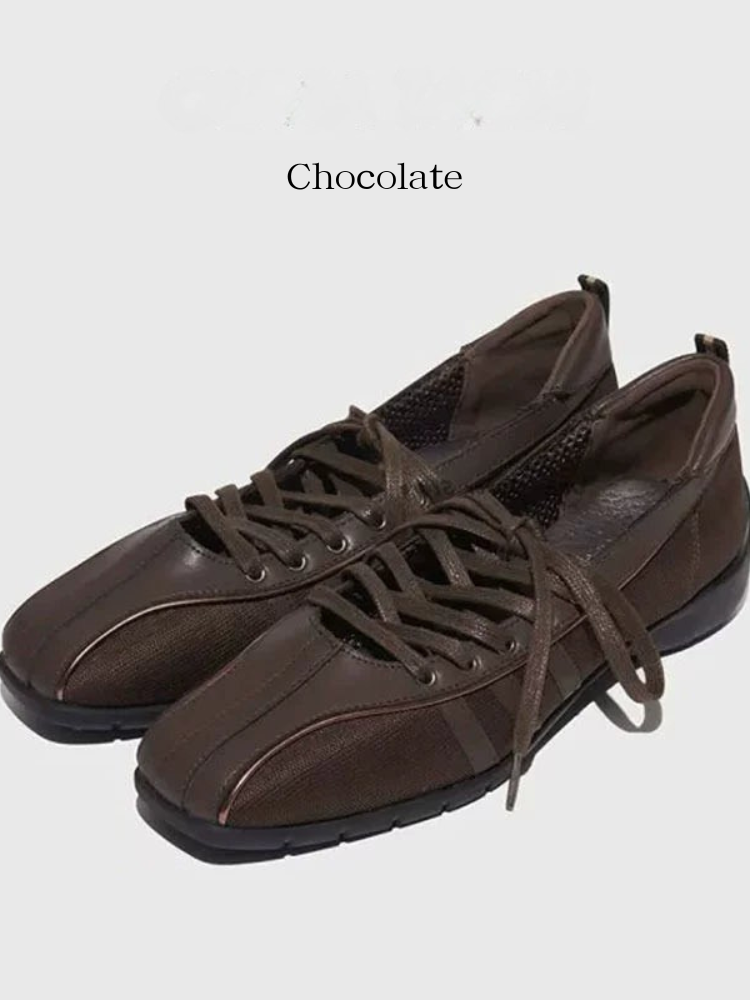 lace-up flats