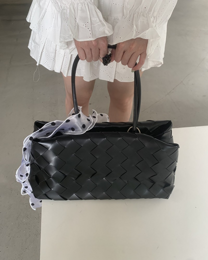 Woven Leather Bag