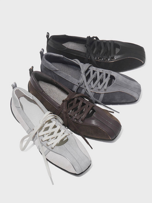 lace-up flats