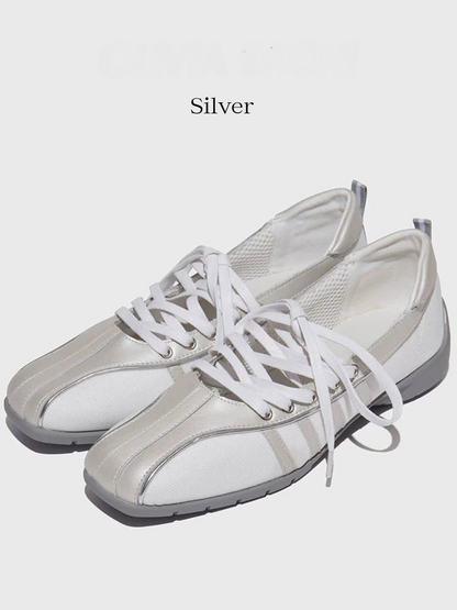 lace-up flats