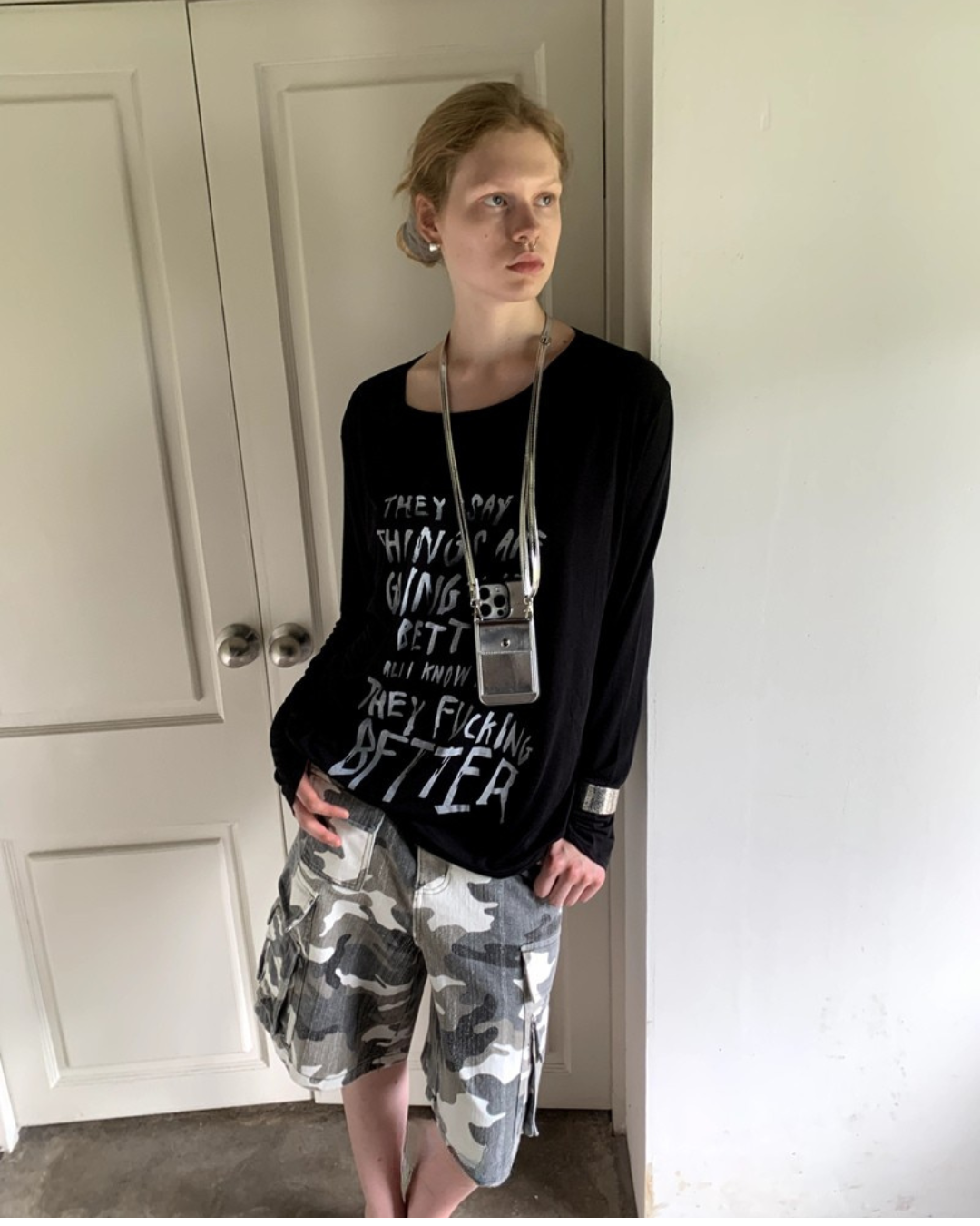 Sheer Long Sleeve Tee