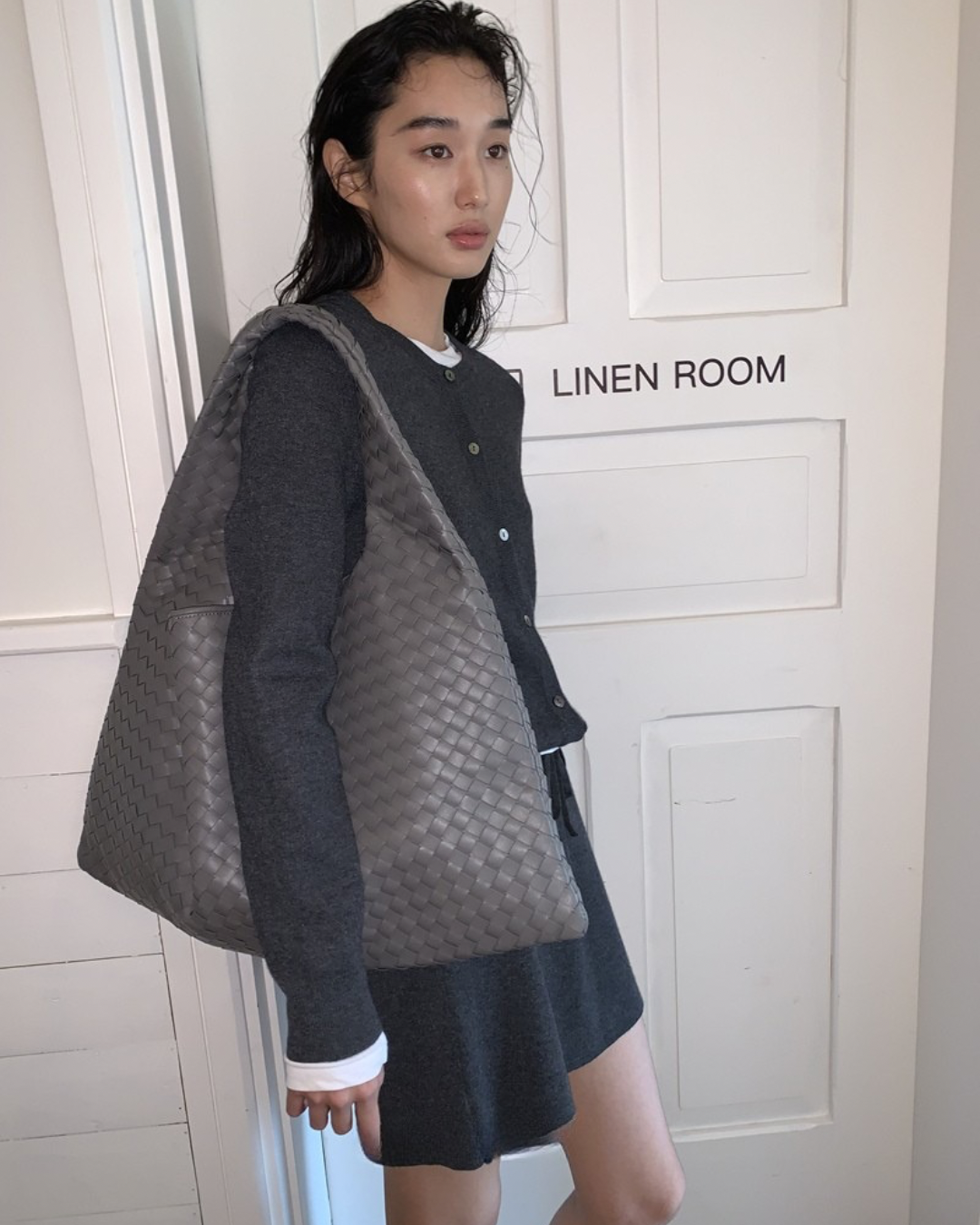 Textured Leather Tote