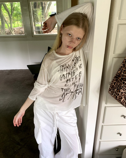 Sheer Long Sleeve Tee