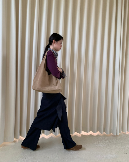 Drape Frill Culotte Pants　