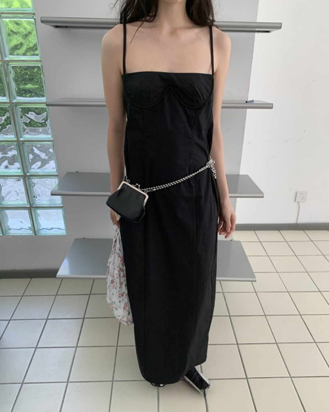 trap Layered Slip Dress