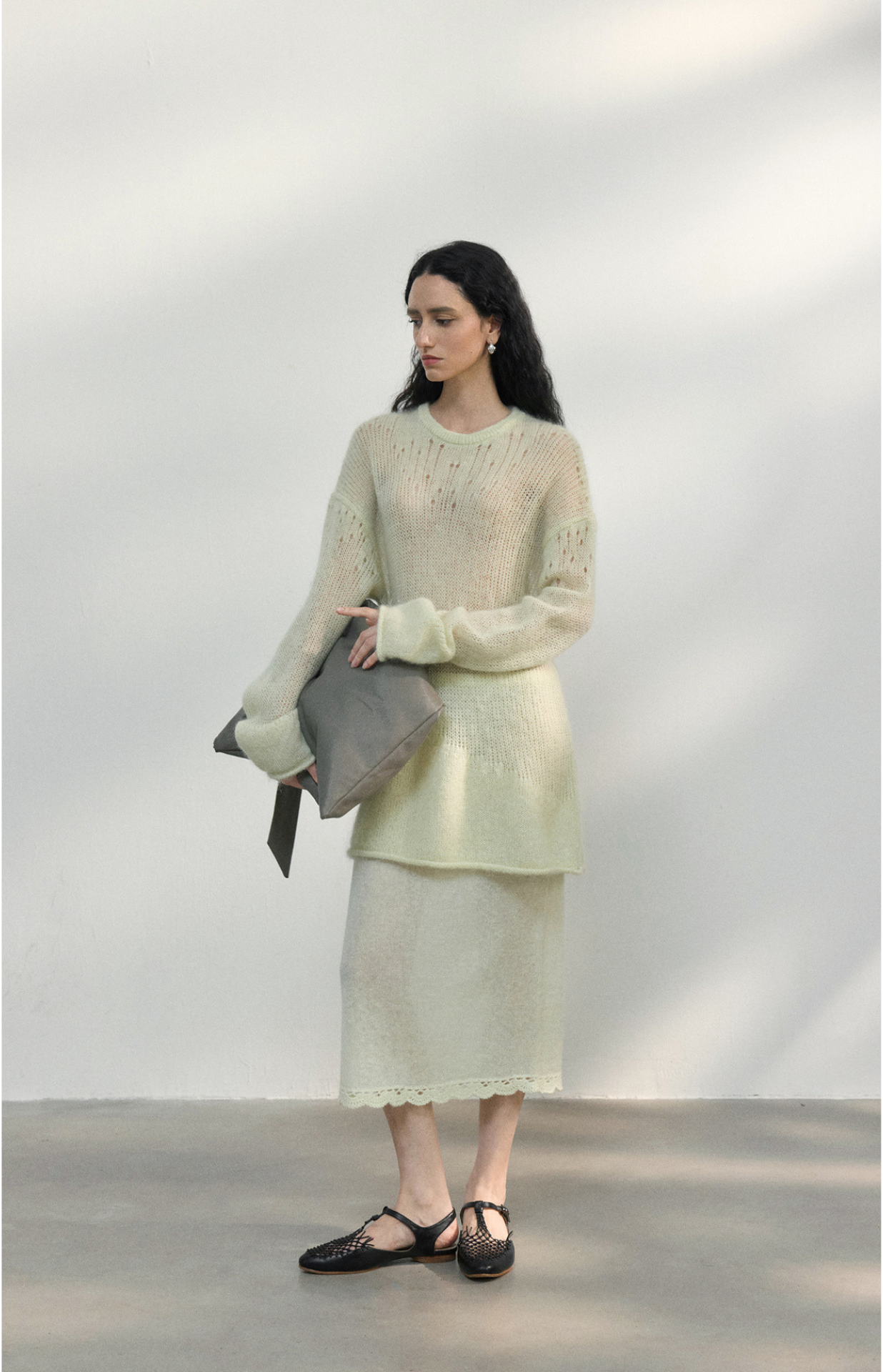 layered wrap skirt