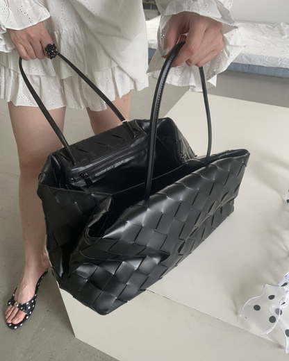 Woven Leather Bag