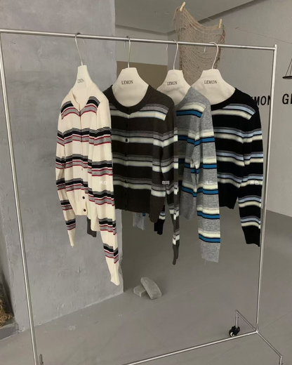 Round Neck Stripe Top