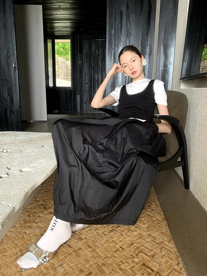 low-rise skirt