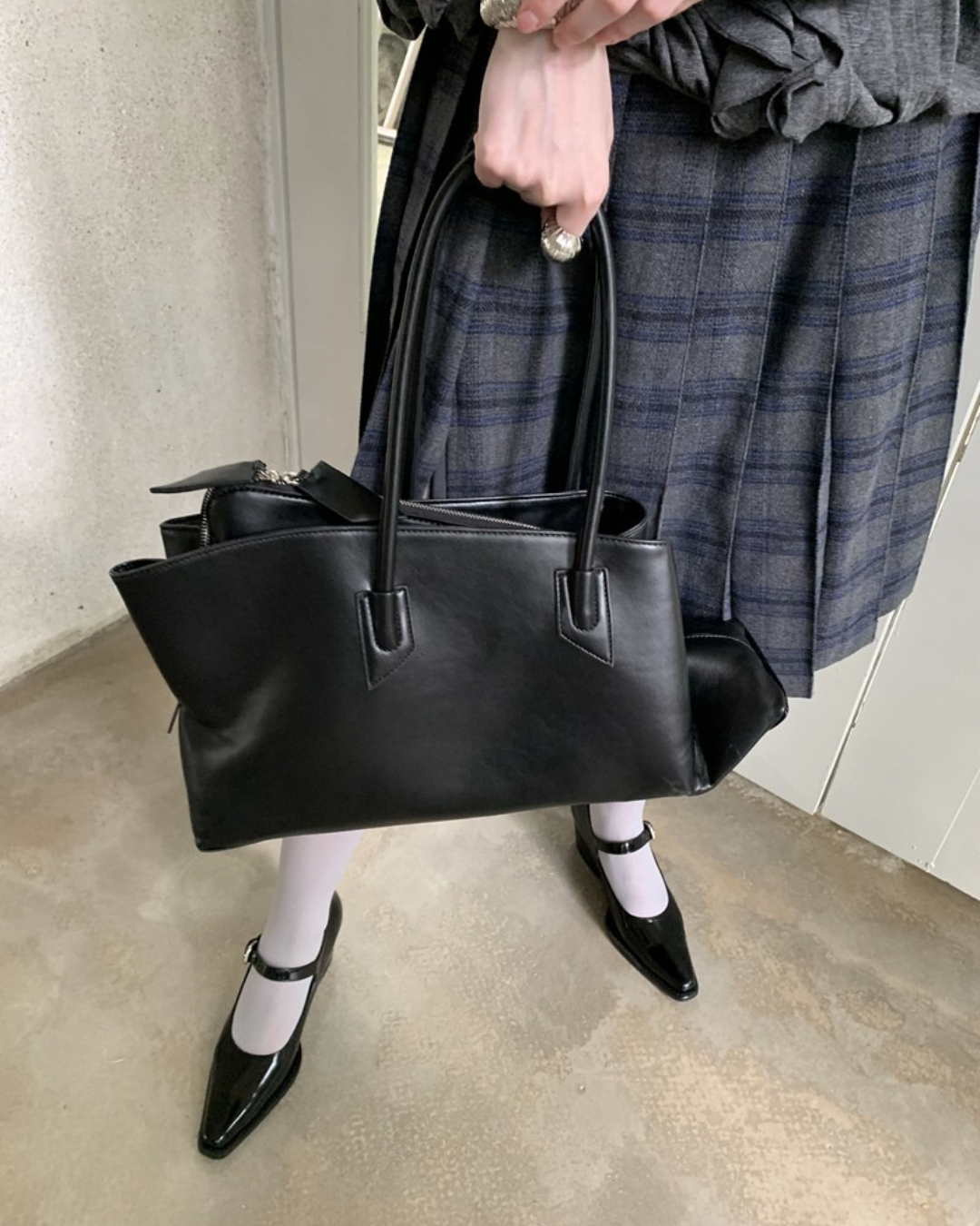 Structured Leather Bag