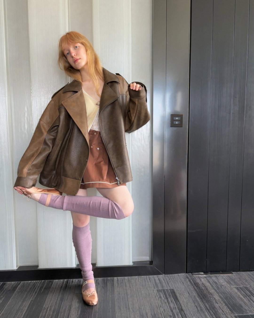 Retro-Style Leather Jacket