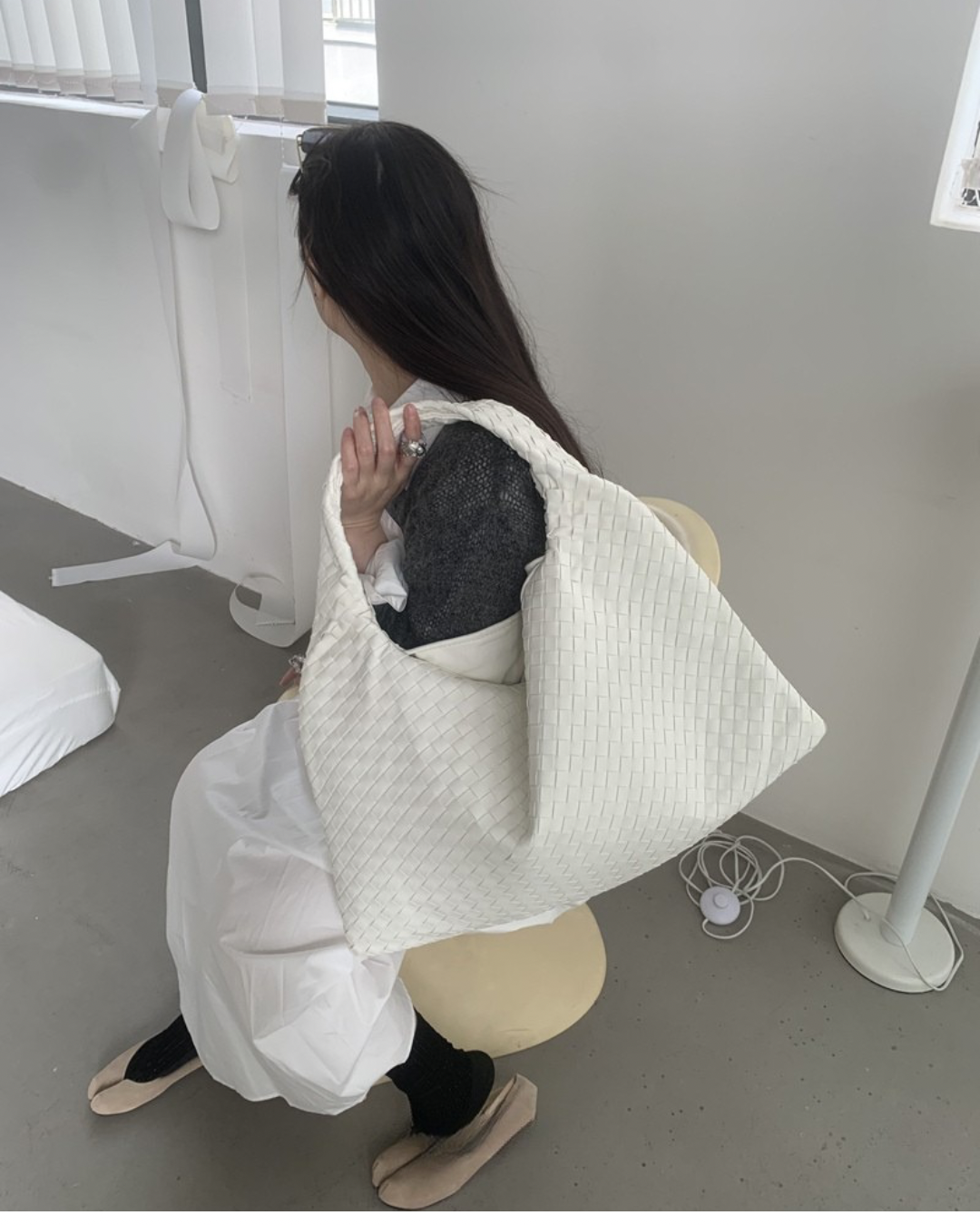 Textured Leather Tote