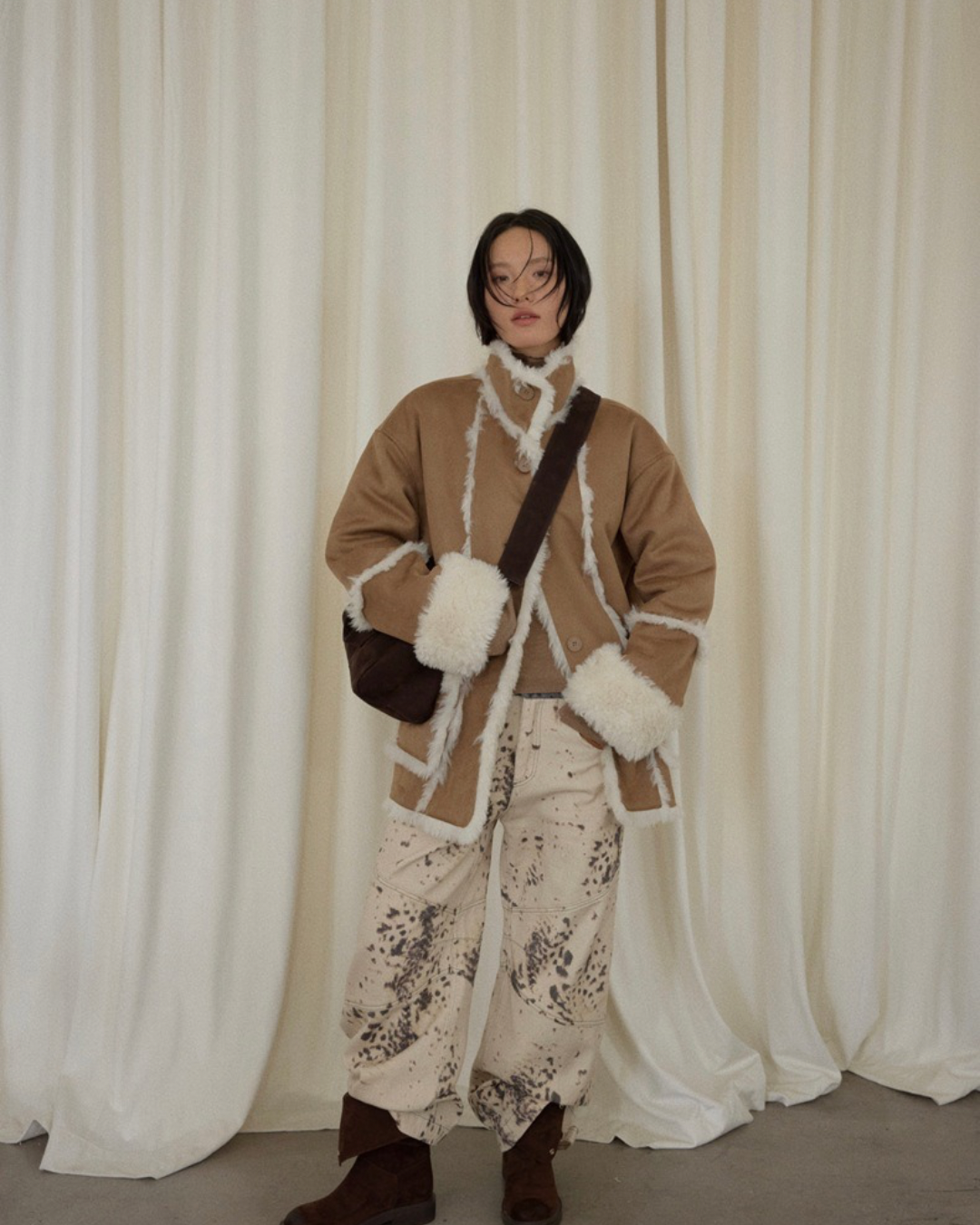 Leopard Straight Loose Pants