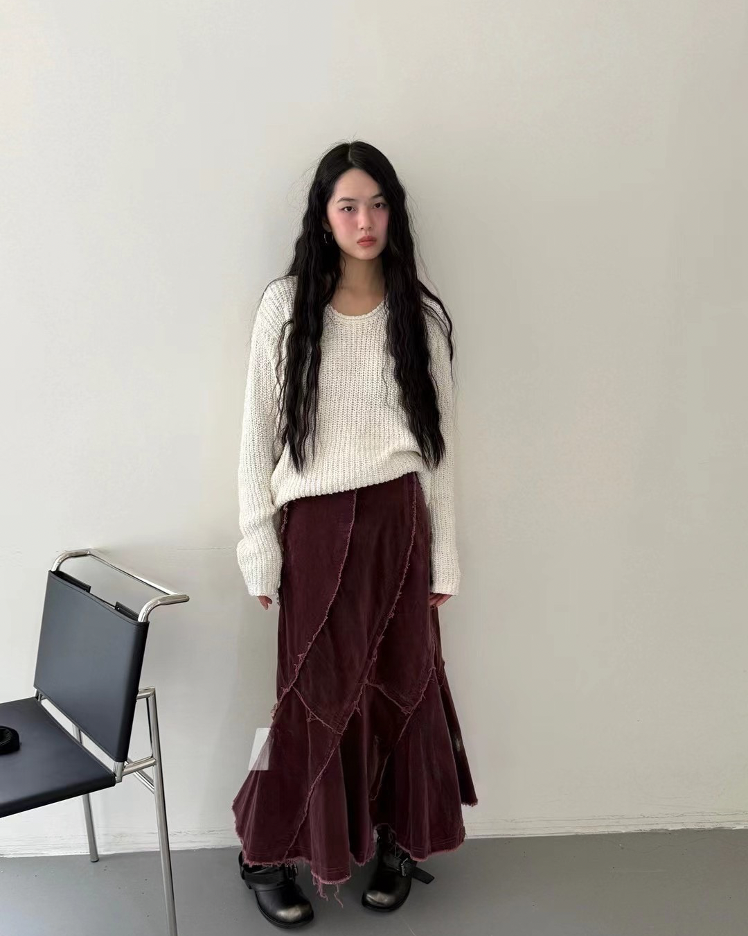 Frill Long Skirt