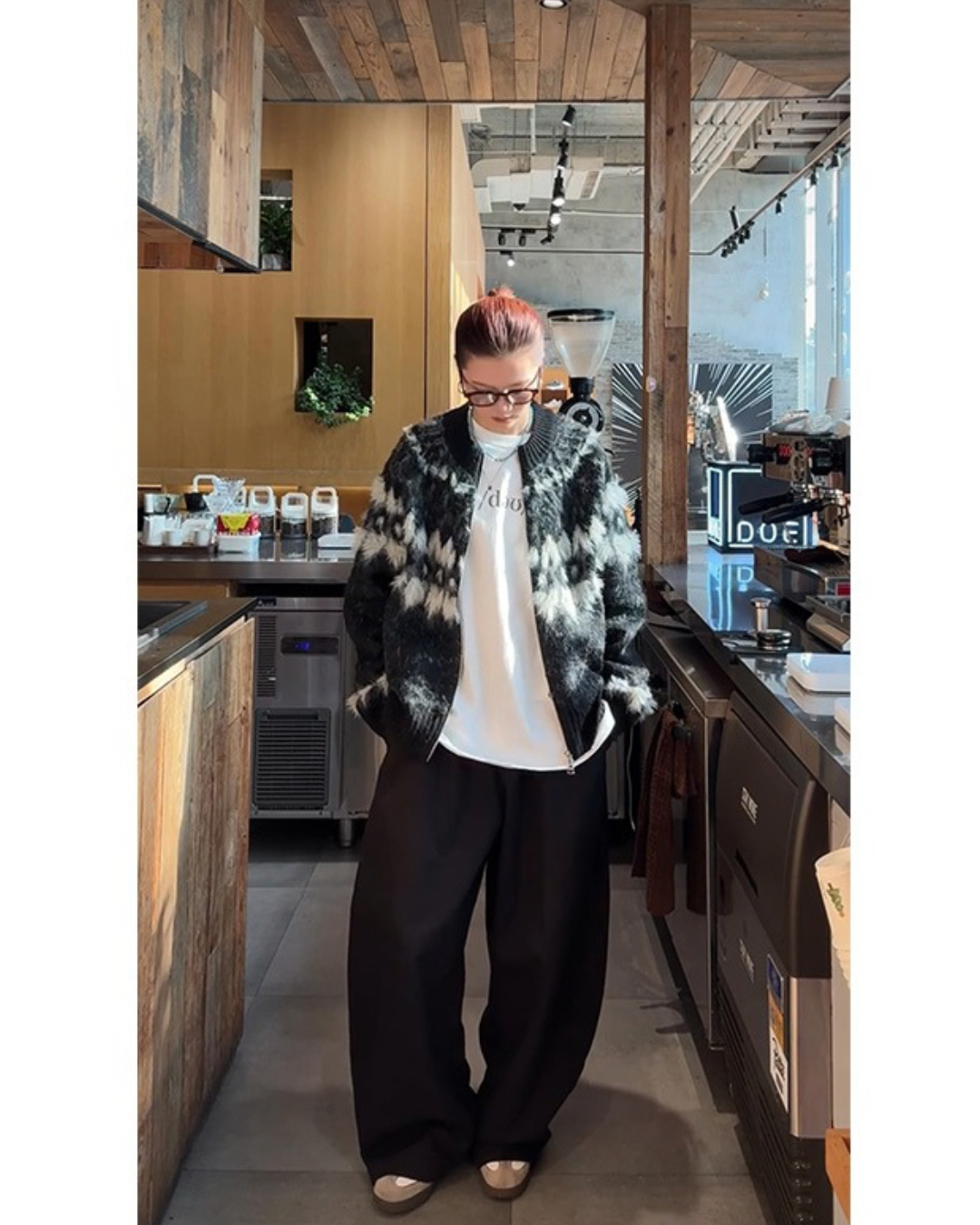 Retro Knit Zip Jacket