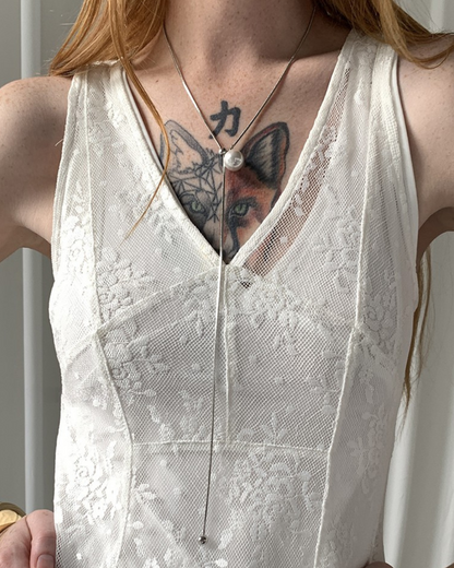 Pearl Tassel Pendant Necklace