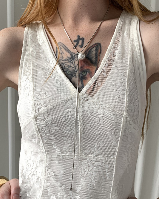 Pearl Tassel Pendant Necklace