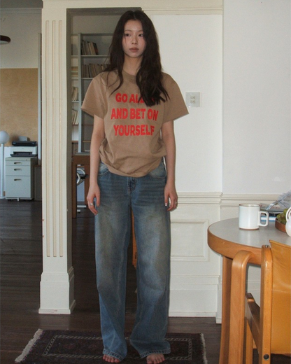 Retro Wash Low-Rise Jeans　