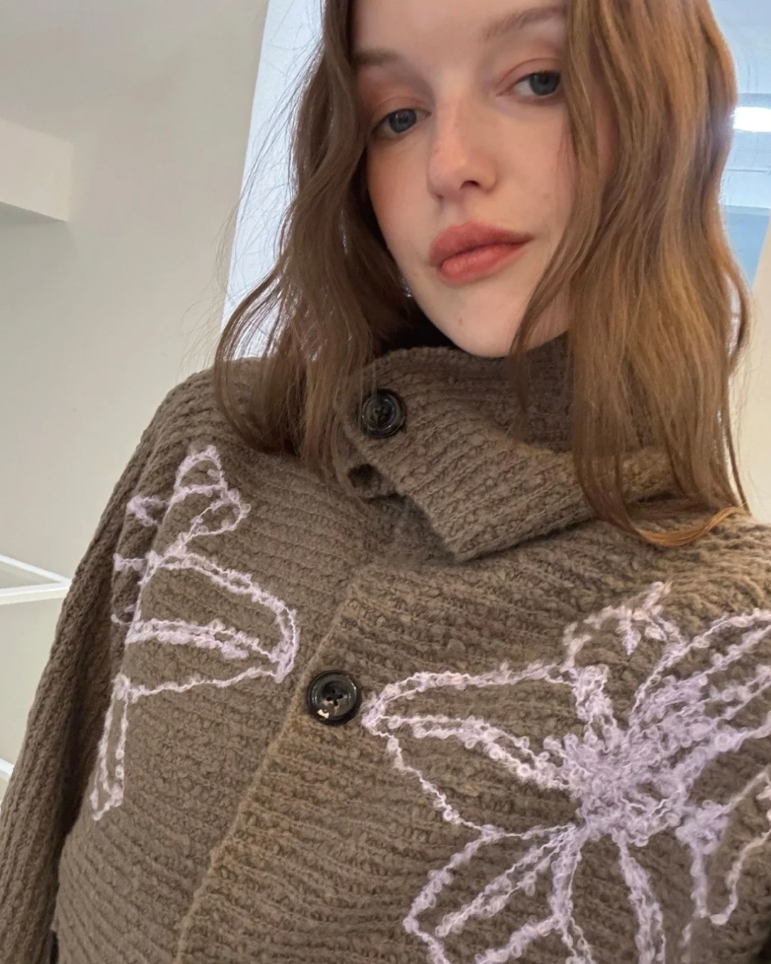 Floral Cardigan Sweater