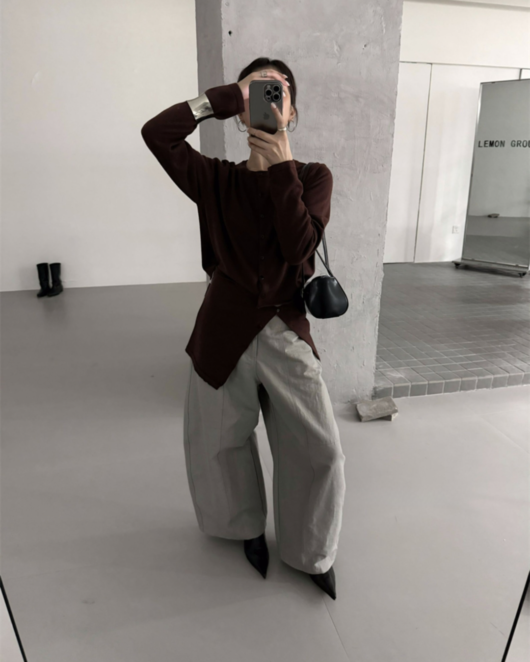 Knit Cardigan Two-Piece Set