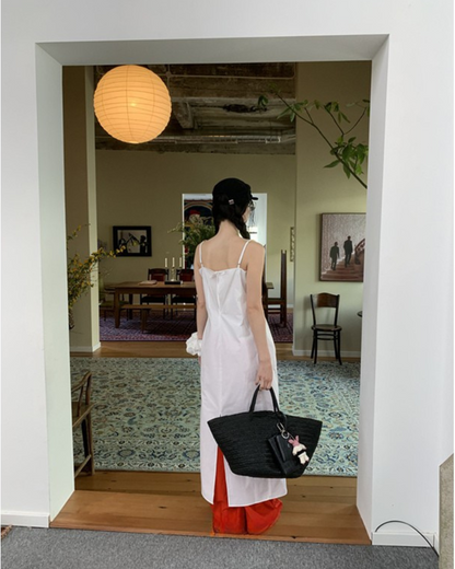 trap Layered Slip Dress