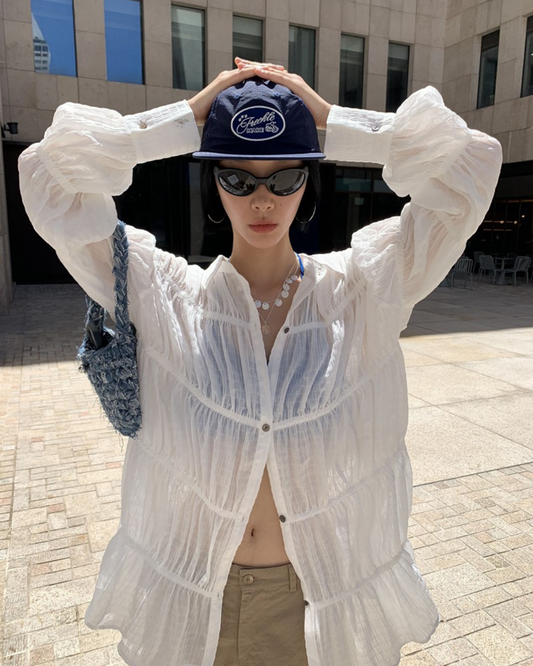 Pleated Sunshield Shirt
