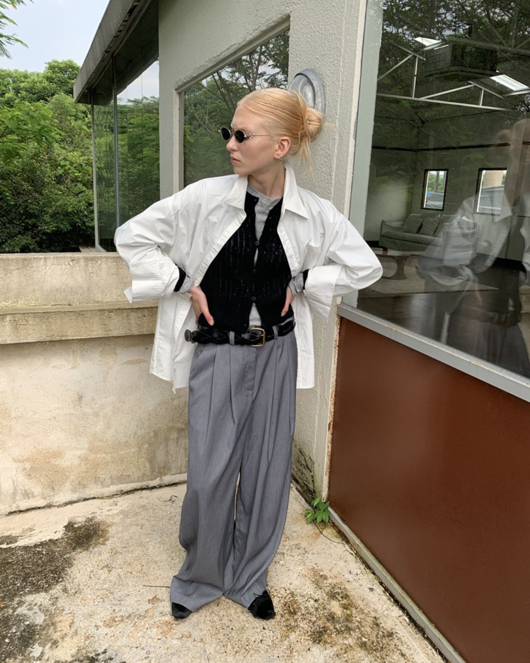 Loose Fit Suit Trousers